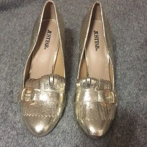 Just Fab metallic heels